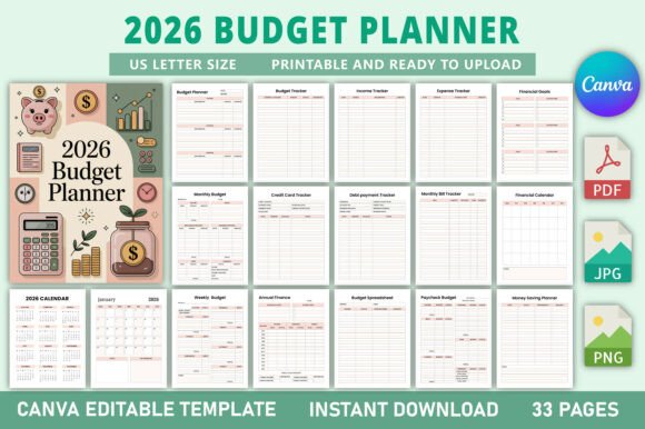 Download Editable 2026 Budget Planner - Premium Resources