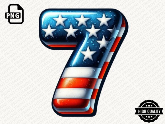 Download 4th of July Number Clipart PNG - Clipart Collection