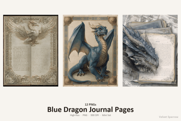 Download Blue Dragon Journal Pages Clipart 12 PNG - Clipart Collection