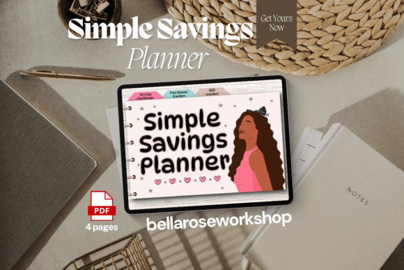 Download Simple Savings Planner, Digital Planner - Premium Resources
