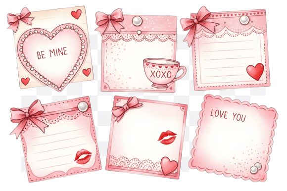 Download Sticky Notes Valentine's Day PNG Clipart - Clipart Collection