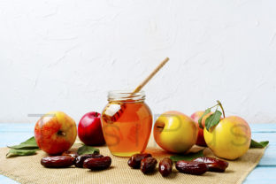 Download Honey Jar, Dates and Ripe Apples - Dates Collection