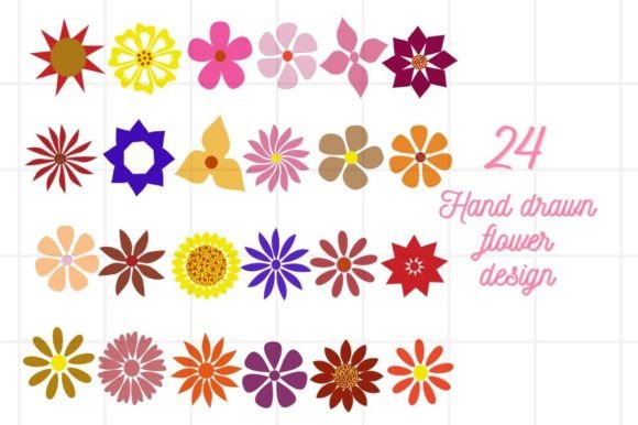 Download Hand Drawn Flower Clipart Set - Clipart Collection