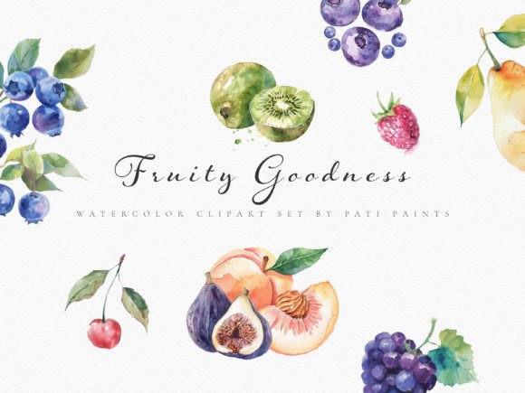 Download Watercolor Fruits Clipart Set - Clipart Collection