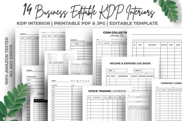 Download 14 Business Editable KDP Interiors - Premium Resources