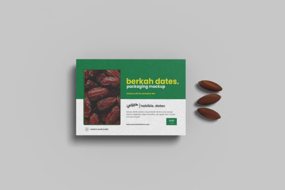 Download Top View Dates Packaging Mockup - Dates Collection