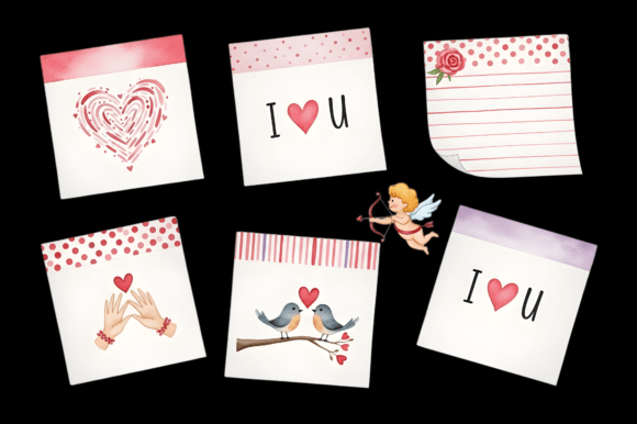 Download Sticky Notes Valentine's Day PNG Clipart - Clipart Collection