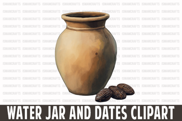 Download Water Jar and Dates Clipart PNG - Dates Collection