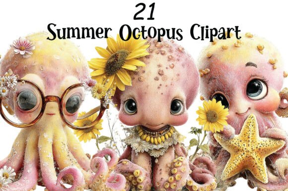 Download Summer Octopus Clipart - Clipart Collection