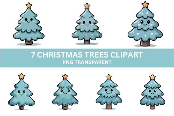 Download 7 Kawaii Christmas Tree Clipart - Clipart Collection