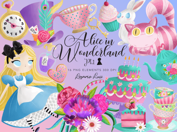 Download Alice in Wonderland Clipart PNG - Clipart Collection