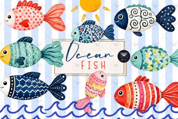Download Ocean Fish Clipart Watercolor - Clipart Collection