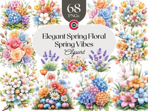 Download Spring Flowers Botanical Floral Clipart - Clipart Collection