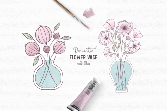Download Hand-drawn Flower Clipart in Pink - Clipart Collection