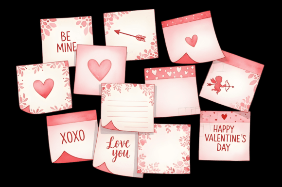 Download Sticky Notes Valentine's Day PNG Clipart - Clipart Collection
