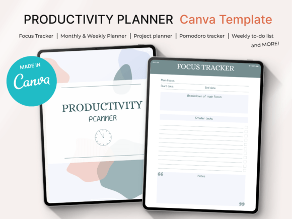 Download Productivity Planner Canva Template - Productivity planner Collection