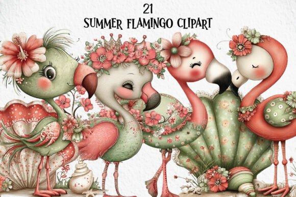 Download Summer Flamingo Clipart - Clipart Collection