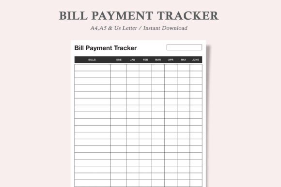 Download Bill Payment Tracker/Bill Organizer - Premium Resources