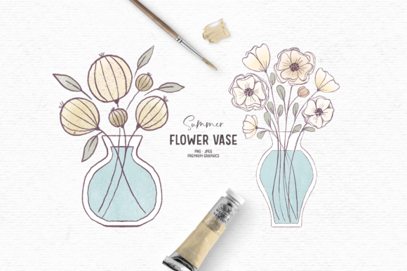 Download Hand-drawn Flower Clipart in Yellow - Clipart Collection